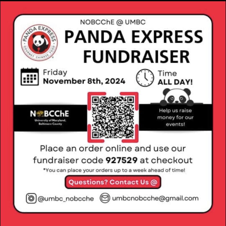 Eat Panda Express on Nov. 8th and Help Support the UMBC NOBCChE Student Association