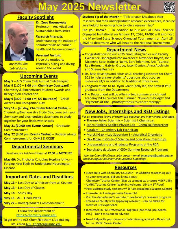 View the Monthly Departmental Newsletter to Stay up to Date