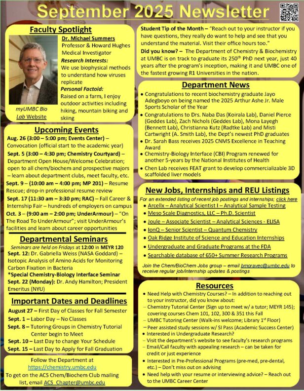 View the Monthly Departmental Newsletter to Stay up to Date