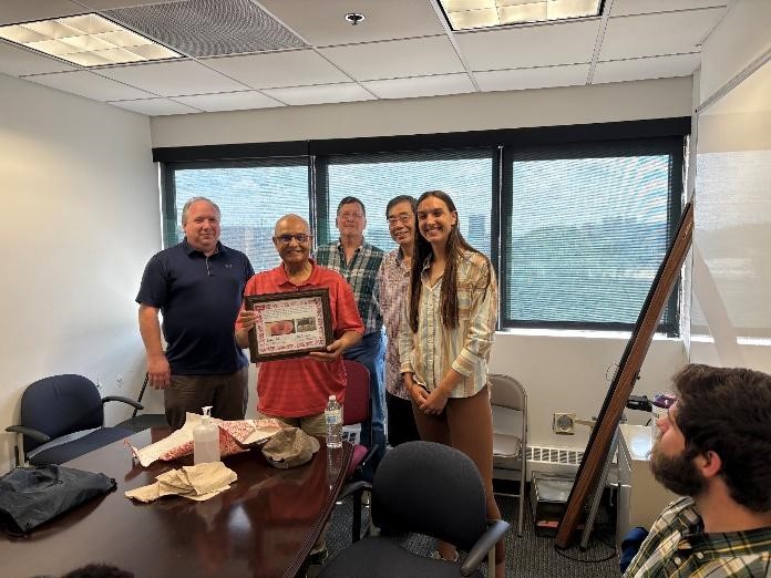SPIE Student Chapter Honors Dr. Sudhir Trivedi from Brimrose Corp for Advances in Acousto-Optic Materials at Annual Chapter Meeting