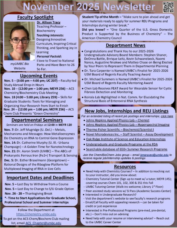 View the Monthly Departmental Newsletter to Stay up to Date