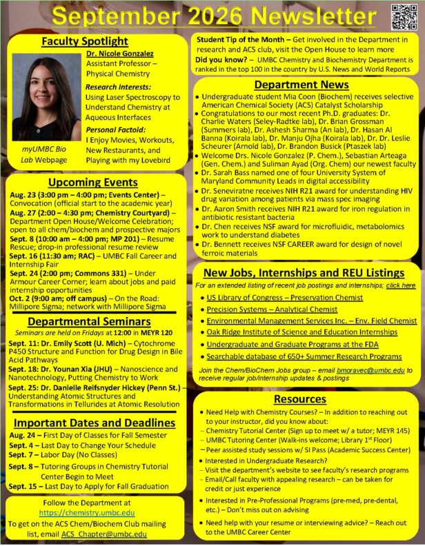 View the Monthly Departmental Newsletter to Stay up to Date
